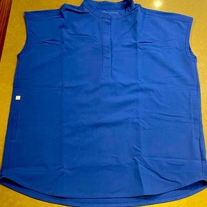 Figs DEEP Royal Blue Rafaela Scrub Top XS